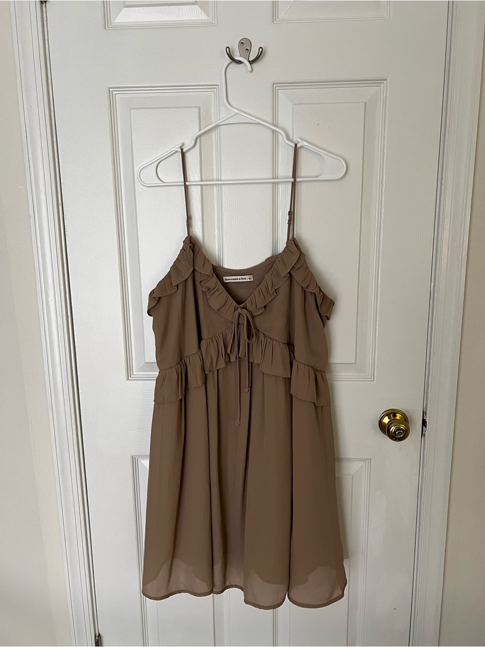 Abercrombie & Fitch Ruffle Tie Mini Dress